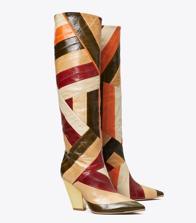 Tory Burch Lila Multi-color Knee Boot: Women's Shoes