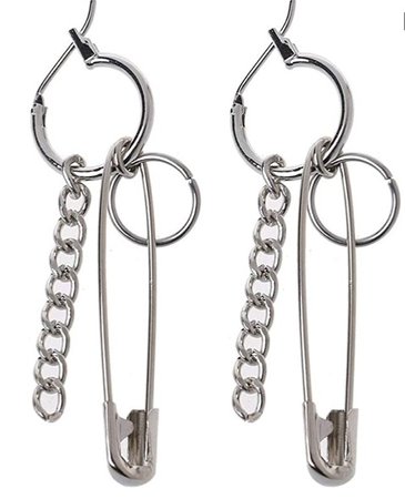 paper clip earrings