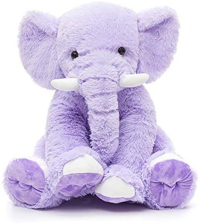 MaoGoLan Cute Stuffed Elephant Purple Soft Elephant Stuffed Animal Plush Toy 20'' : Toys & Games
