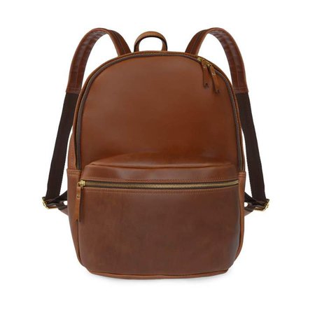 Vida Vida Luxe Tan Leather Backpack