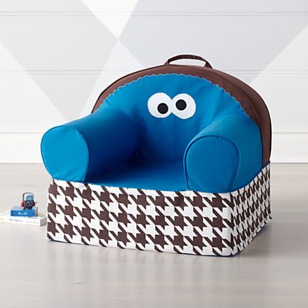 Sesame Street Large Cookie Monster Nod Chair | Crate and Barrel