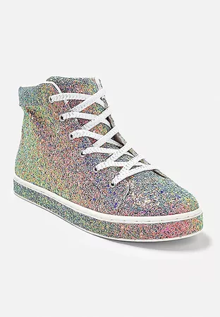 Glitter High Top Sneaker | Justice