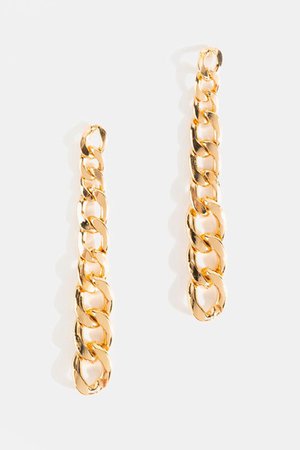 Tatum 90's Chain Linear Earrings | francesca's