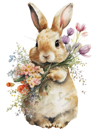 Rabbit Spring Easter PNG:KlosetKouture