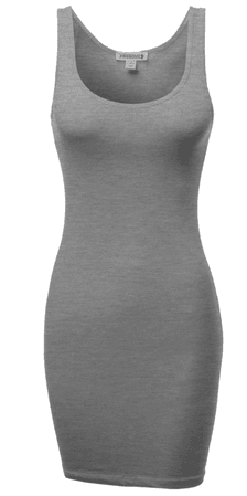 grey T-shirt dress