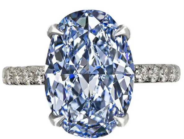 Exceptional GIA Certified 2.6 Carat Fancy Intense Blue Diamond Solitaire Ring | $6,500,000