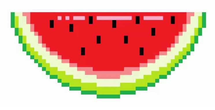 Pixel Watermelon Slice