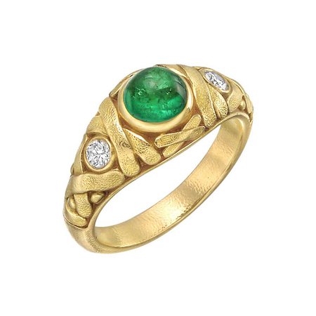 Alex Sepkus Gold Emerald Diamond Ring | Betteridge
