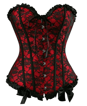 @lollialand- goth red lace corset
