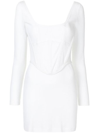 Dion Lee structured long-sleeve mini dress - FARFETCH