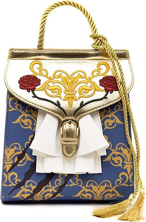 Amazon.com | Danielle NicolexDisney Beauty & the Beast Abstract Baroque Mini Backpack - Fashion Cosplay Disneybound Cute Backpacks, Multicolor | Casual Daypacks