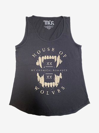 My Chemical Romance House Of Wolves Fangs Girls Tank Top