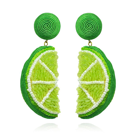 lime earrings
