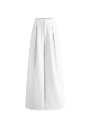Cider wide legged trousers white pants