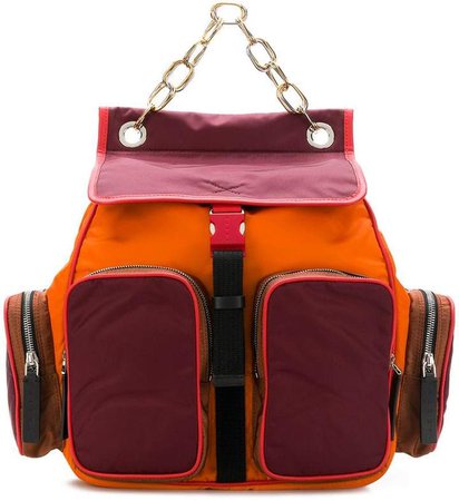 colour-block backpack