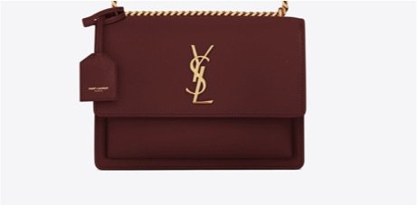unchained burgundy ysl purse
