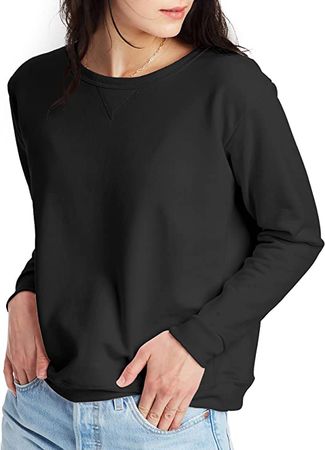 Hanes Women's EcoSmart Crew Sweatshirt at Amazon Women’s Clothing store