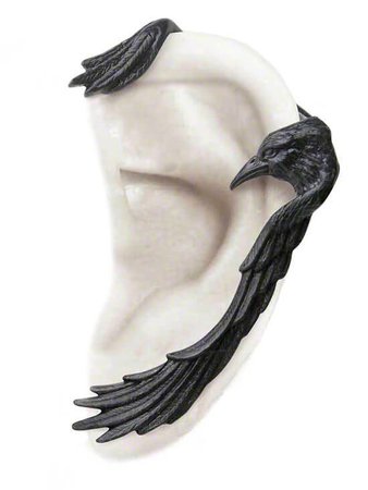 "Raven Earwing" Ear Wrap by Alchemy of England - Inked Shop