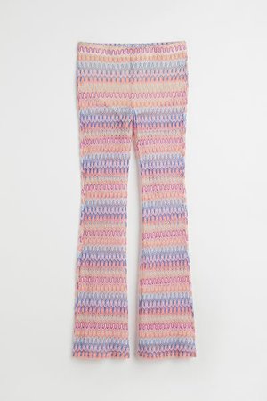 Flared Leggings - Light pink/striped - Ladies | H&M US