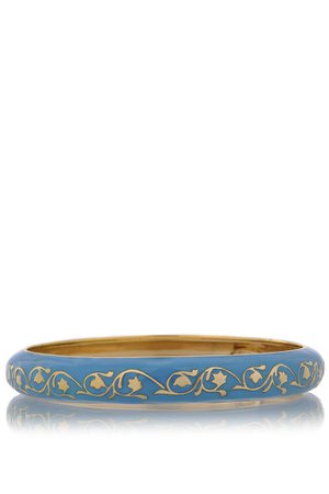 ISHARYA FLORENTINE Blue Enamel Bangle Bracelet – PRET-A-BEAUTE.COM
