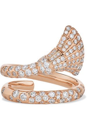 de GRISOGONO | Ventaglio 18-karat rose gold diamond ring | NET-A-PORTER.COM