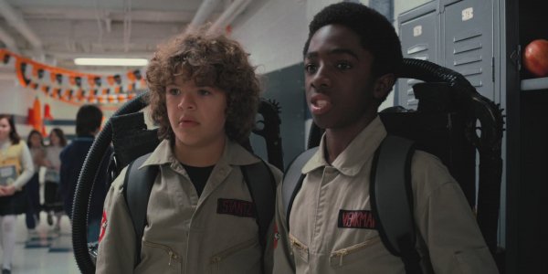 Dustin and Lucas as Ghostbusters (Stranger Things)