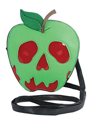 Sleepyville Critters Poisoned Apple Vinyl Crossbody Bag (Green): Handbags: AmazonSmile