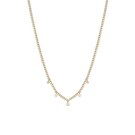 Zoe Chicco 14k Gold Diamond Chain Necklace