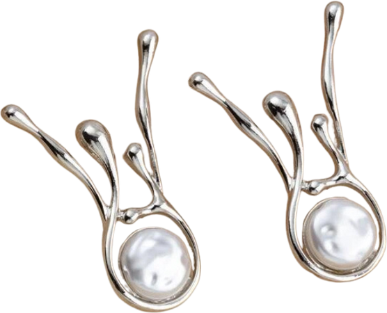 drip pearl earring