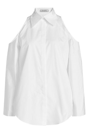 Cold Shoulder Cotton Shirt Gr. FR 40