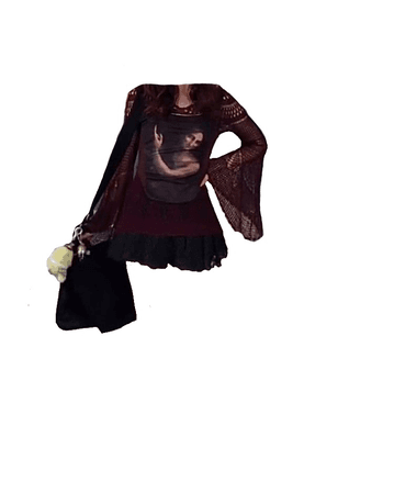 grunge fairy skirt outfit png