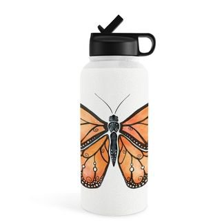 Avenie Monarch Butterfly Orange Water Bottle - Society6 : Target