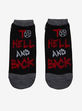 Supernatural To Hell And Back No-Show Socks