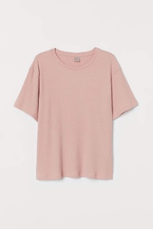 H&M+ Velour Top - Pink