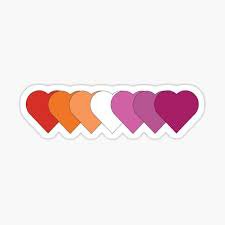 lesbian hearts sticker - Google Search
