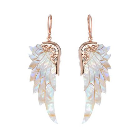 Opal earring wings