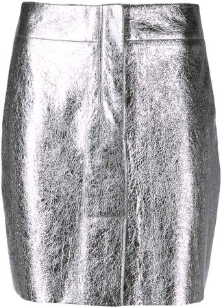 Paris short metallized skirt