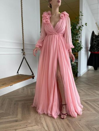 Blooming Pink Rose Gown | Teuta Matoshi