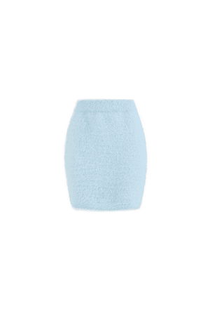 SNOWSCAPE KNIT SKIRT (BLUE) – Ozlana