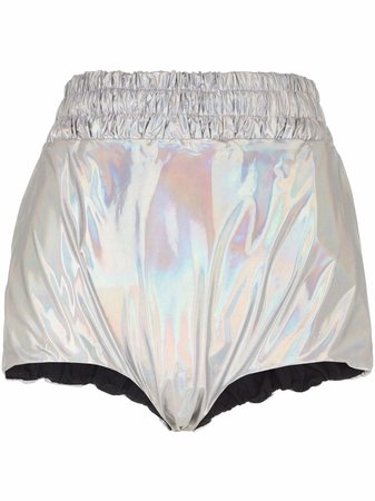 Shop Dolce & Gabbana iridescent mini shorts with Express Delivery - FARFETCH