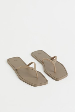 Flip-flops - Taupe - Ladies | H&M US