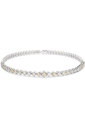 SUZANNE KALAN 18-karat white gold diamond choker