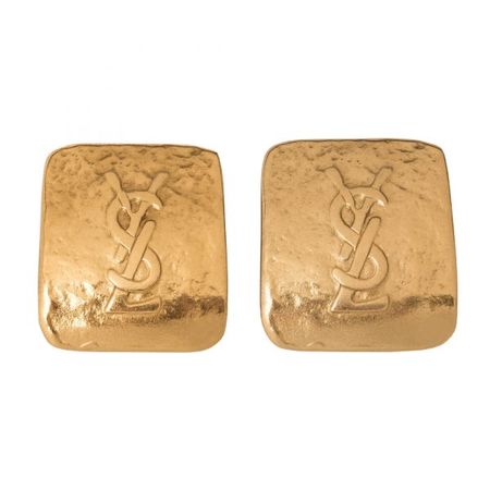 Saint Laurent - Vintage logo square earrings - 4element