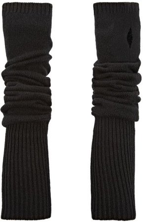 The Elder Statesman Wool and cashmere-blend arm warmers