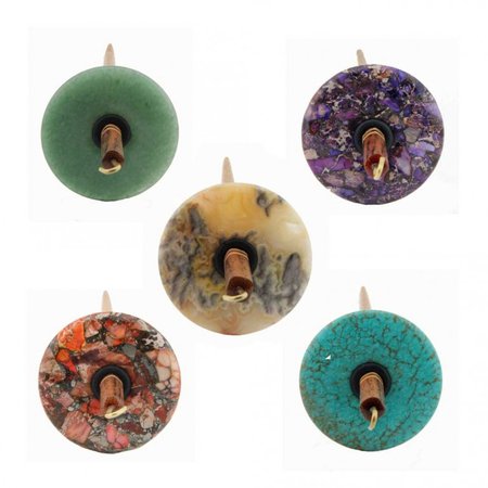 Calico Farm Stone Drop Spindle | The Woolery