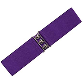 Vintage Plus Size Stretchy Belt Purple Belt for Women,X-Large, Purple : Clothing, Shoes & Jewelry