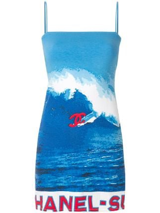 Chanel Pre-Owned Surf Print Mini Dress