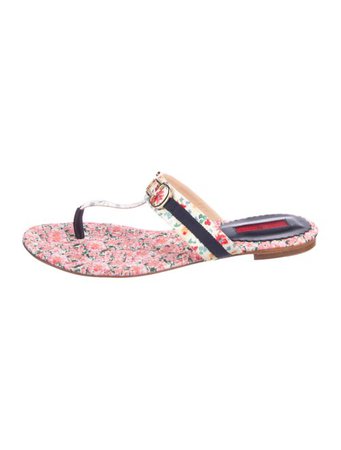 CH Carolina Herrera Floral Thong Sandals - Shoes - WC322959 | The RealReal