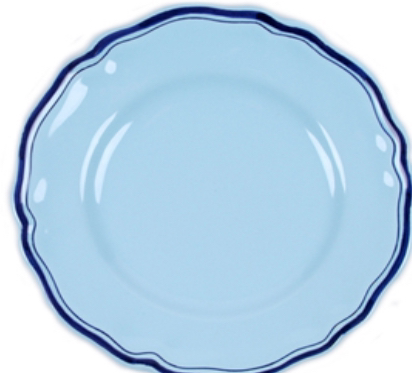 blue dish food