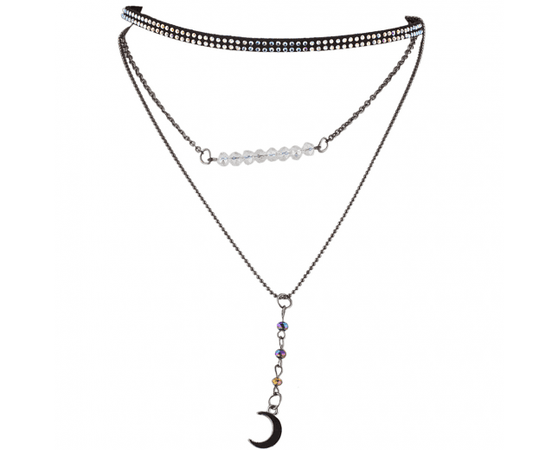 Hem Galaxy Sailor Moon Rainbow Bead Layered Choker Necklace - Necklaces